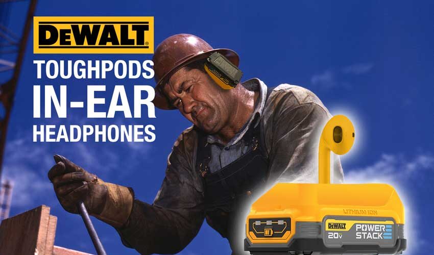 DeWalt TOUGHPODS in-ear headphones