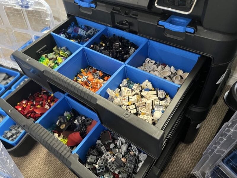 HART Lego drawers for storing mini-figures