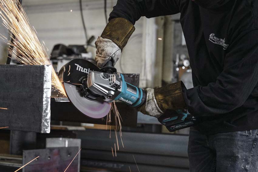 Makita Corded Angle Grinder: 9 Wheel Dia, 6,600 RPM, 5/8-11 Spindle ...