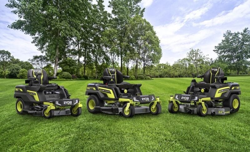 Ryobi 80V Zero Turn riding mowers