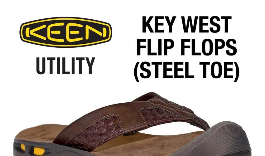 KEEN Utility Key West steel toe flip flops