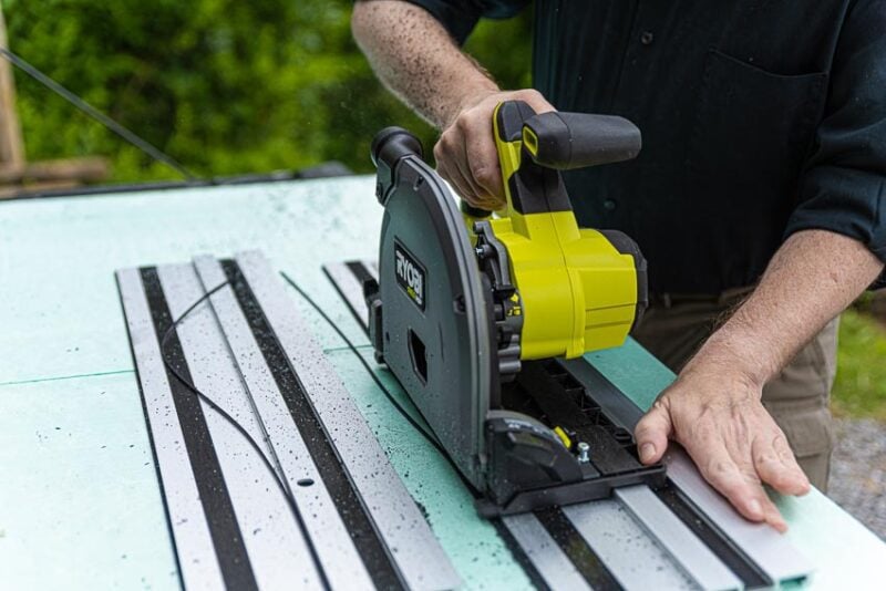 setting up track saw