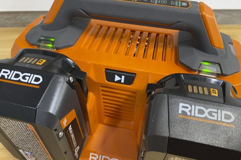 Ridgid 6-port sequential battery charger