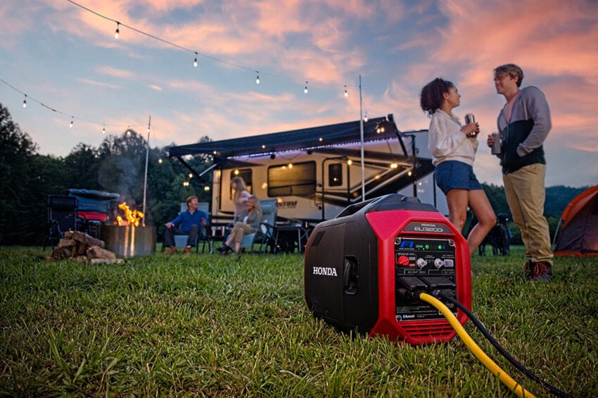 Portable outlet quiet generator
