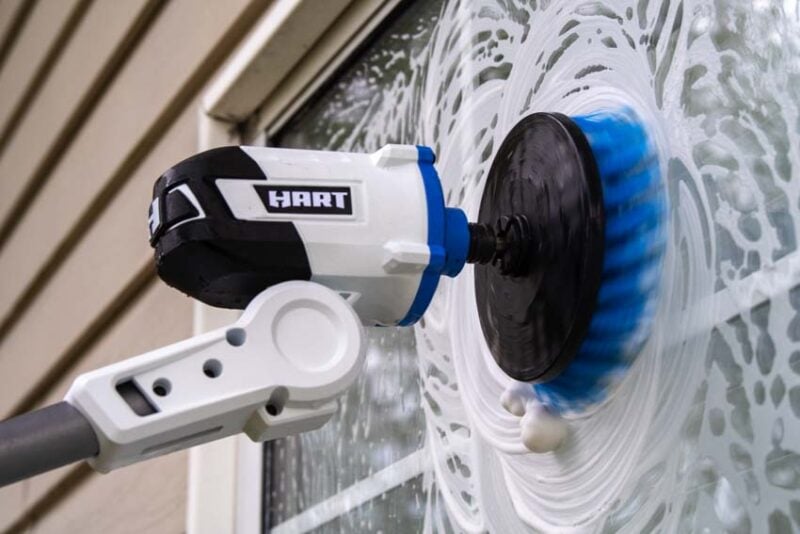 HART 20V Cordless Telescoping Scrubber