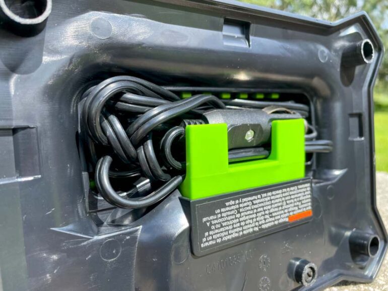 Greenworks GDC40 Cordless Battery High Pressure Washer - 70 Bar, 300L/hour, 650W with Detergent Bottle, 6m Hose and Cleaning Accessories WITHOUT 40V Battery, 3 Year Warranty