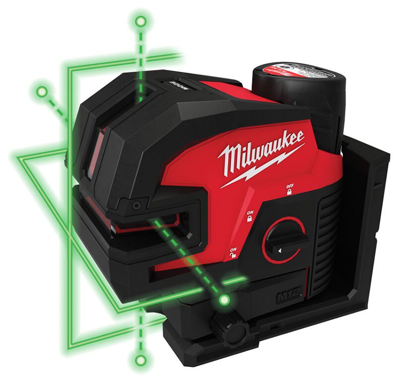 Milwaukee M12 Green Reticle and 4 Point Laser