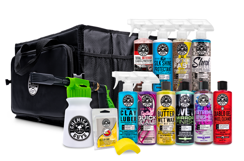 CHEMICAL GUYS ULTIMATE CAR WASH & SHINE ESSENTIALS CAR WAXING