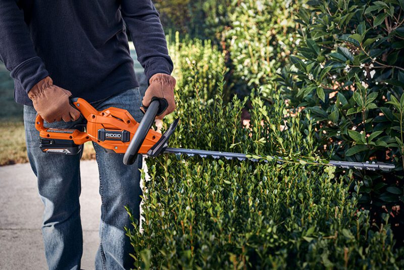 Ridgid 18V Battery Operated Outdoor Power Equipment Hedge Trimmer