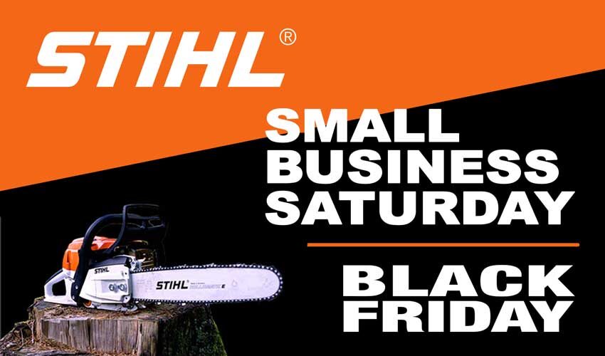 Stihl Black Friday small business Saturday deals