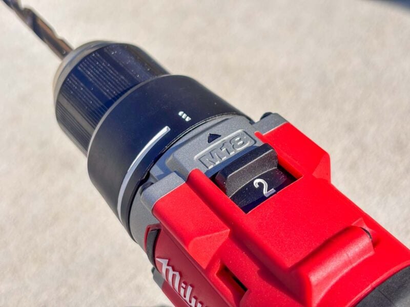 Milwaukee M18 Brushless Compact Drill Controls