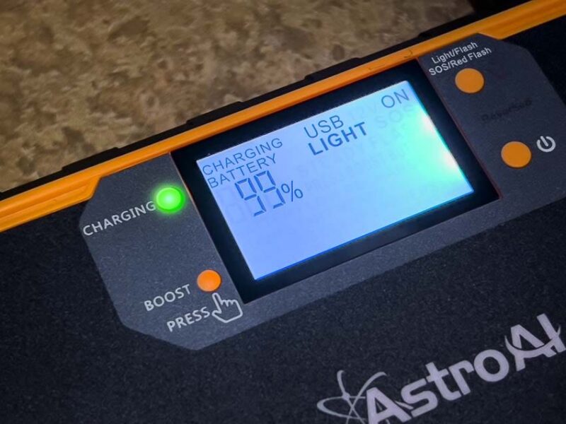 AstroAI LCD screen lighted