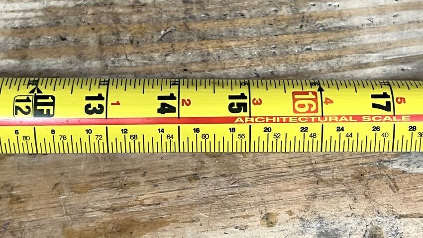 architects scale tape measure