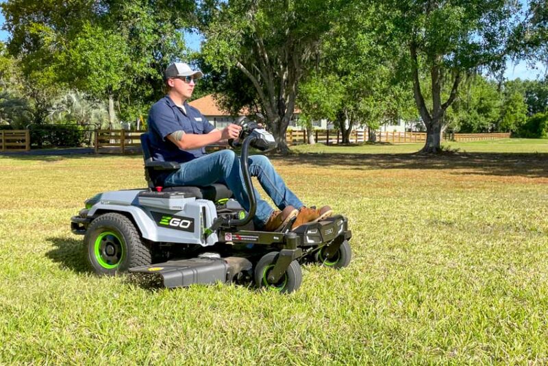 EGO Power+ E-Steer 42-Inch Zero Turn Lawn Mower Review
