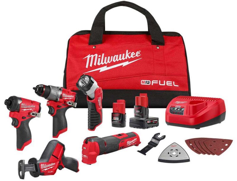 milwaukee 3497-25 m12 fuel 5-tool combo kit