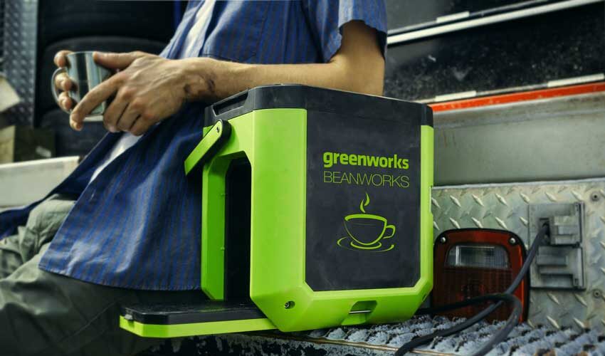 Greenworks Beanworks 60V coffee maker