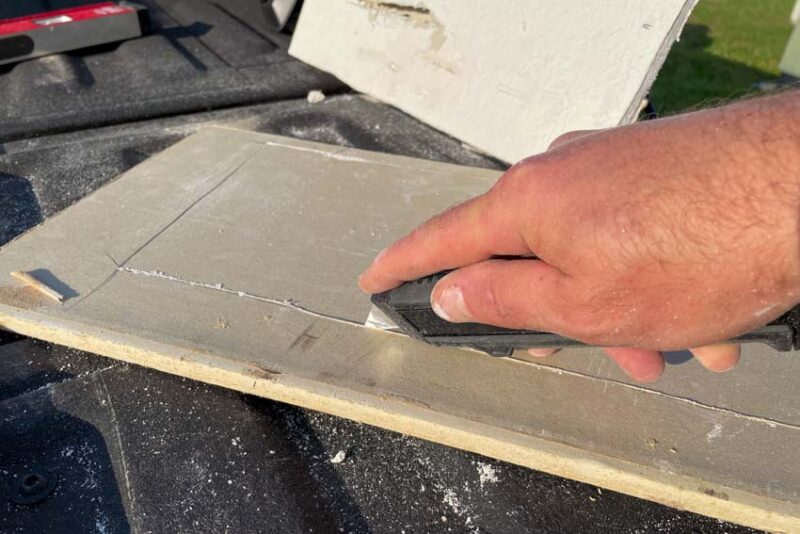 How to Patch Drywall Step 4 — Cutting Out The Patch