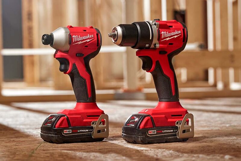 Milwaukee M18 Compact Brushless Drill, Hammer Drill, and Impact Drivers