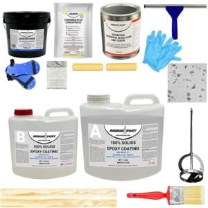 ArmorPoxy Industrial Grade Garage Epoxy Floor Kit Concrete