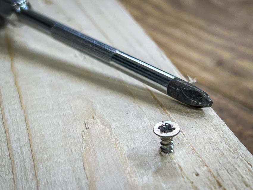 how to remove a stripped screw