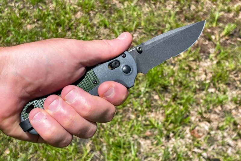 Benchmade Redoubt Pocket Knife in Hand