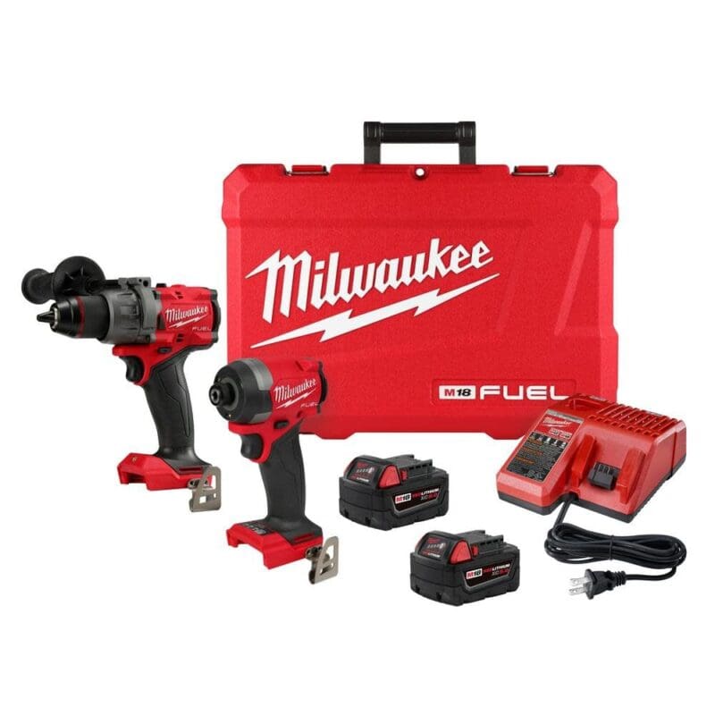 Milwaukee M18 Fuel Hammer Drill and Impact Driver Set – Gen 4 (3696-22/3697-22)