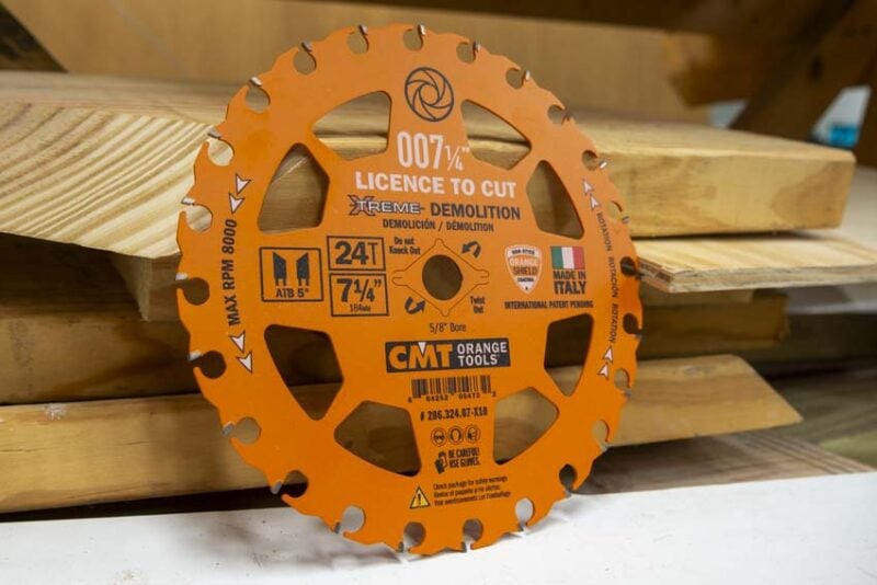 CMT Orange Tools 007 License to Cut Xtreme Demolition Blade