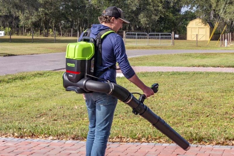 Greenworks Commercial Backpack Leaf Blower BB361 Review