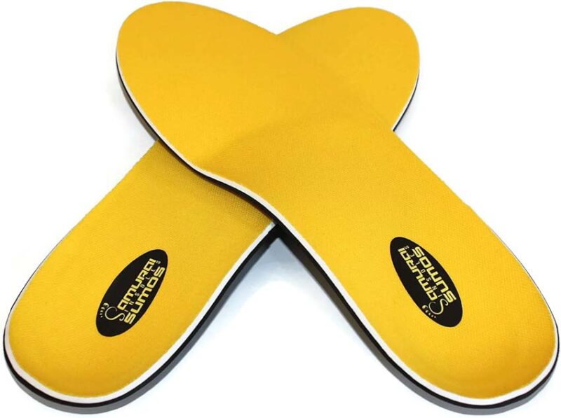 Best Flat Feet Support Insoles For Work Boots Samurai Insoles Sumos Super-Padded Orthotics for Flat Feet