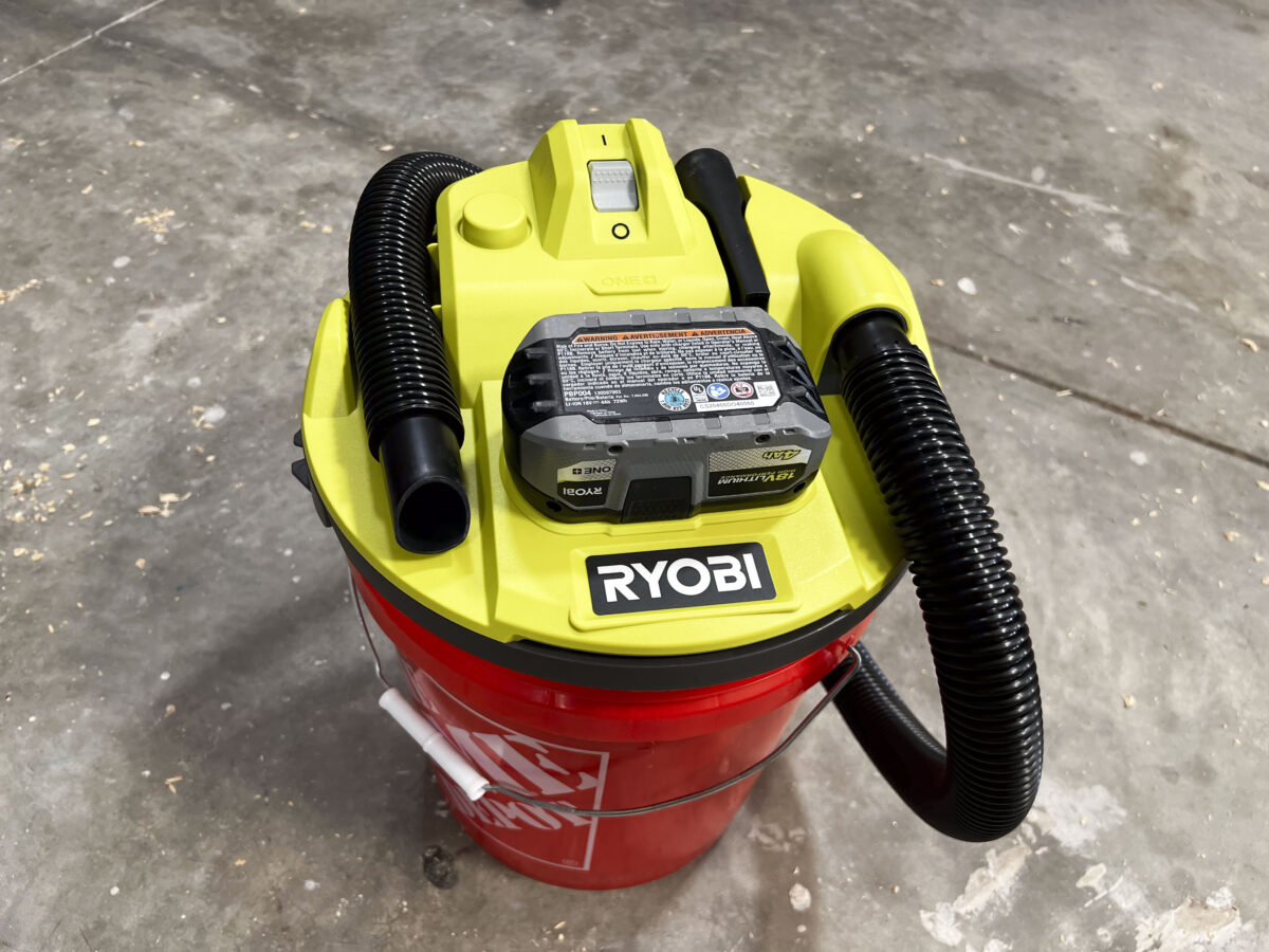 Ryobi Bucket Top Vacuum