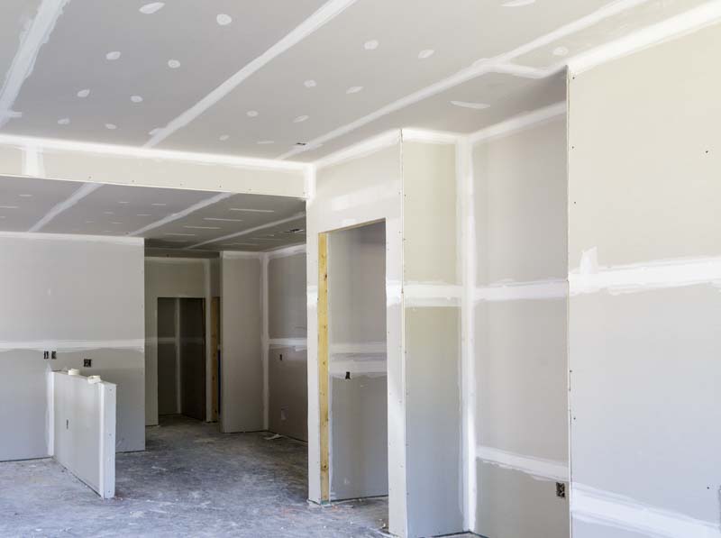 cost of drywall in New Home Construction