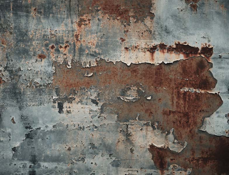 Visible Rust or Corrosion on Metal Surfaces
