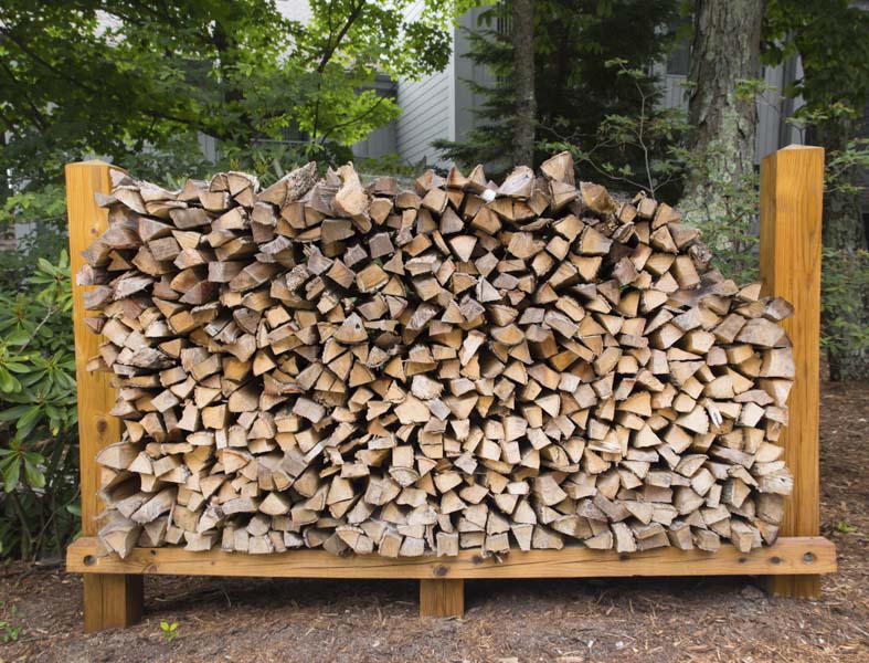 Proper firewood Stacking