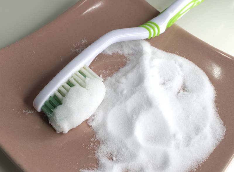 how to remove water stains from wood using Baking Soda or Toothpaste