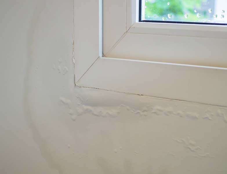 how to strip paint where there is visible water damage