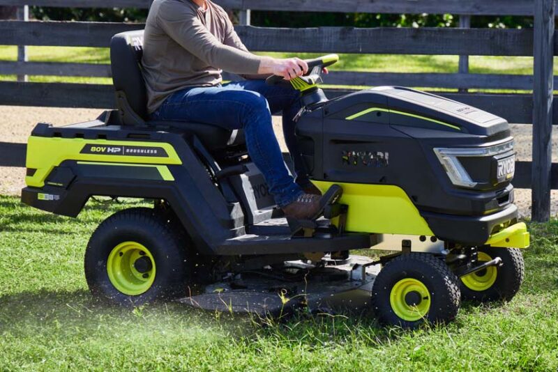 Best Battery-Powered Electric Lawn Tractor

Ryobi 80V HP Brushless 46-inch Lawn Tractor RYRM8070