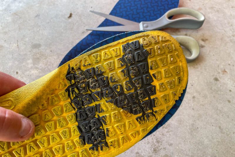Trimming the Insoles