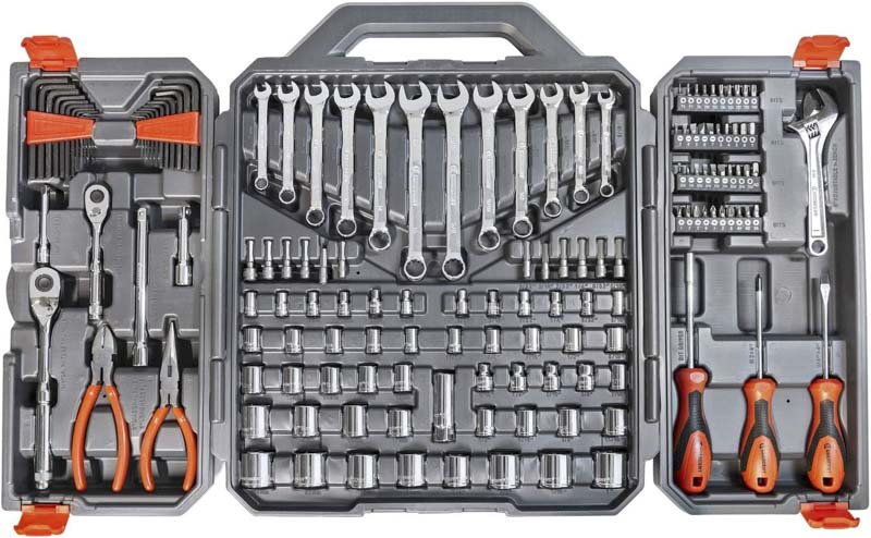 Crescent 150-piece 1/4” and 3/8” Drive 6 point Professional Tool Set CTK150
