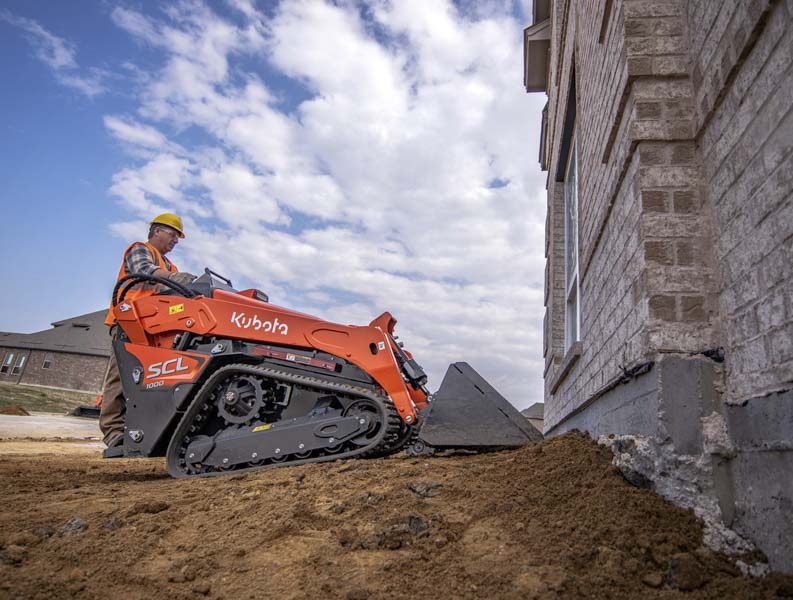 kubota scl1000 compact stand-on loader