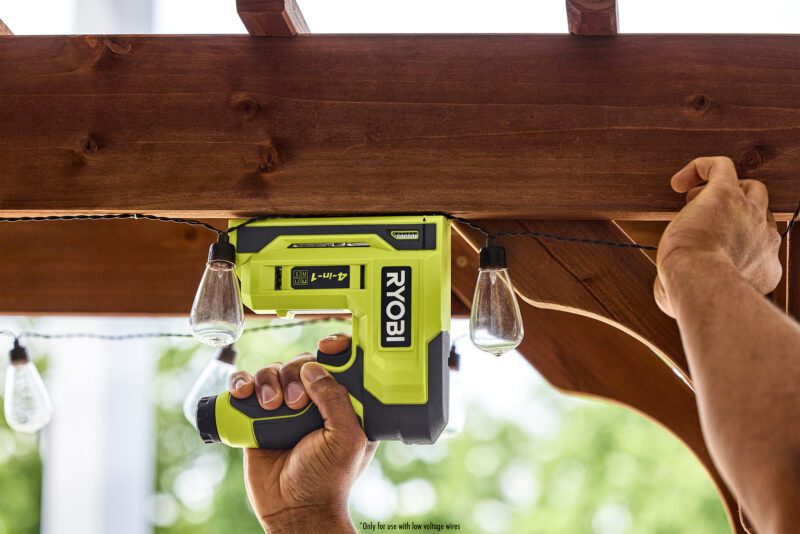 thumbnail image 2 of RYOBI Heavy Duty 4-in-1 Stapler - Electric Stapler For Staples & Brad Nails 2 of 4
