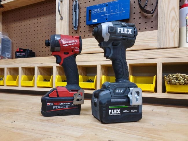 Flex Vs Milwaukee Impact Driver Head To Head Review Pro Tool Reviews