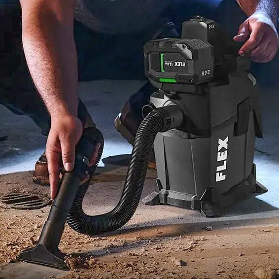 Flex 24V 1.6-Gallon Wet-Dry Vacuum