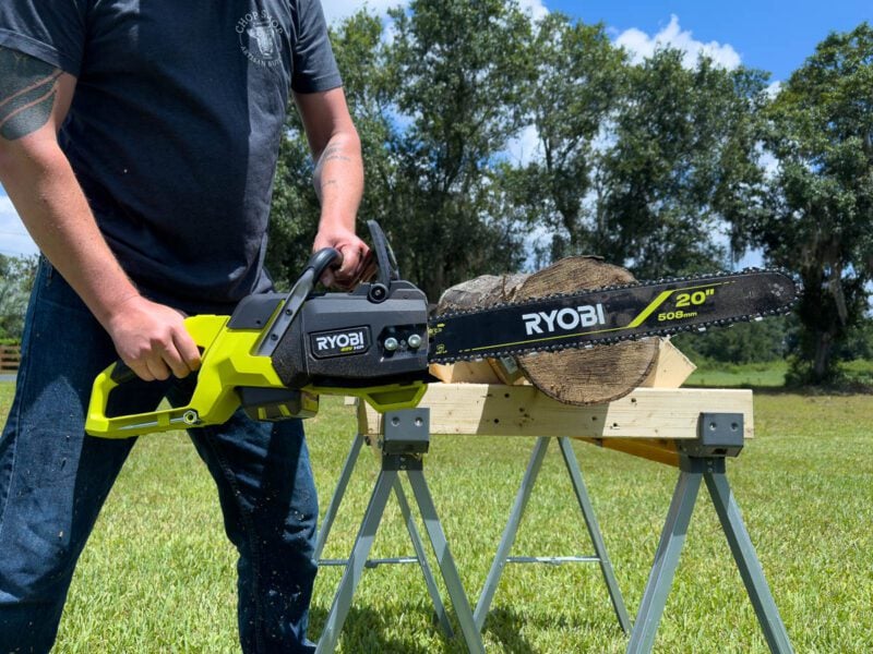  Ryobi 40V 20-Inch Chainsaw Profile