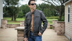 Fan Jackets Dark Brown Leather Cafe Racer