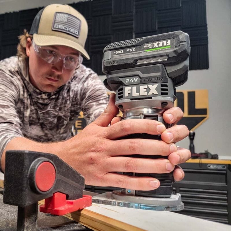Flex 24V 1.5 HP Variable Speed Trim Router FX4221-Z