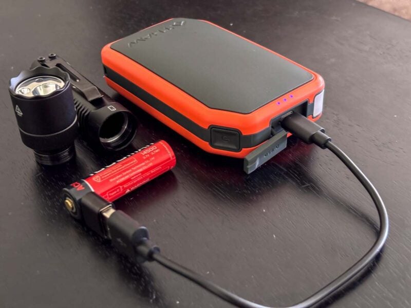 Recharging a Flashlight Battery