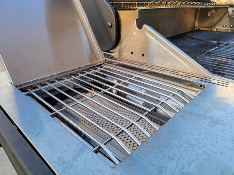 Infrared side burner