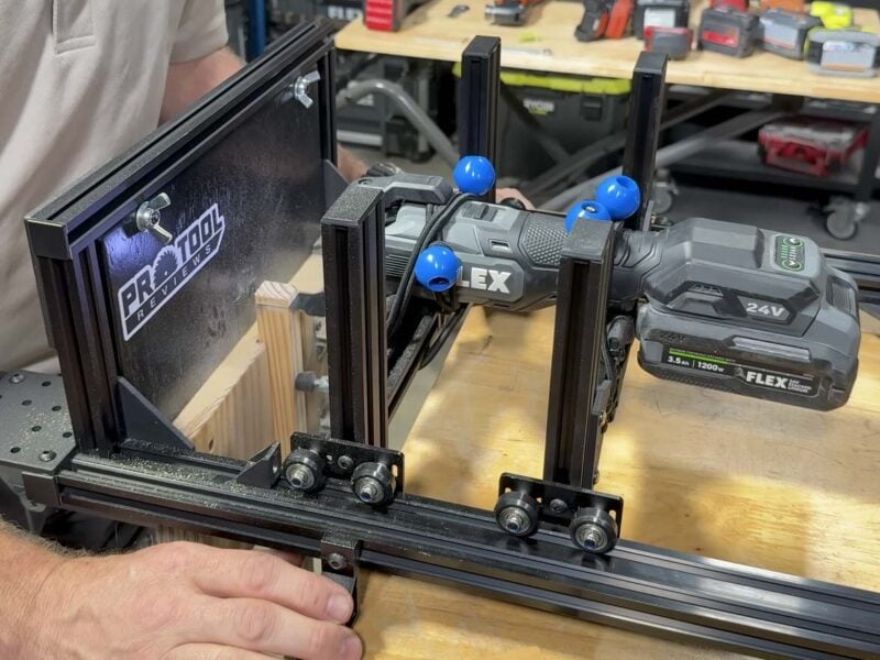 Cutting Nail-Embedded White Pine