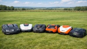 Programmed 6 Robotic Mowers AI Unionized