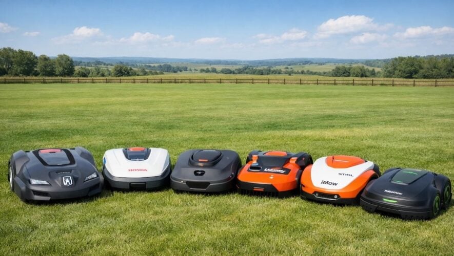 Programmed 6 Robotic Mowers AI Unionized